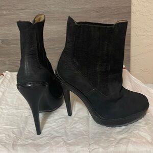 BCBG Leather bootie